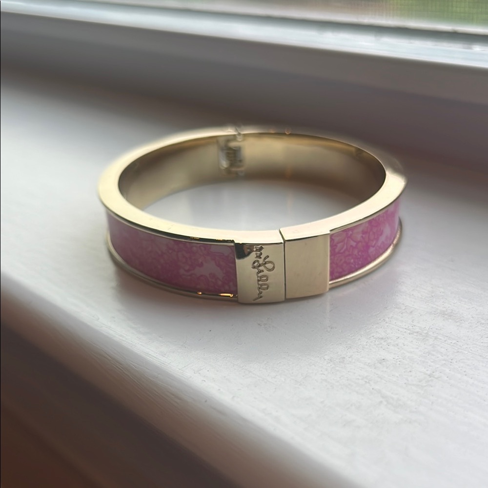 Lilly Pulitzer - Pink and Gold Bangle Bracelet